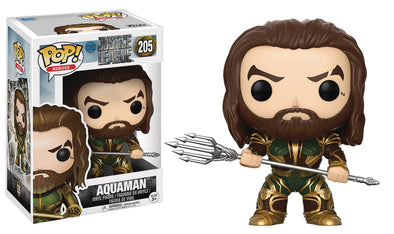 FUNKO POP JUSTICE LEAGUE MOVIE AQUAMAN VINYL #205*