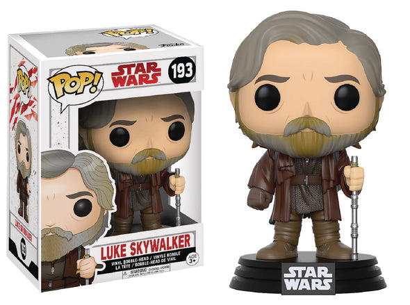 FUNKO POP STAR WARS E8 LUKE SKYWALKER VIN FIG #193*