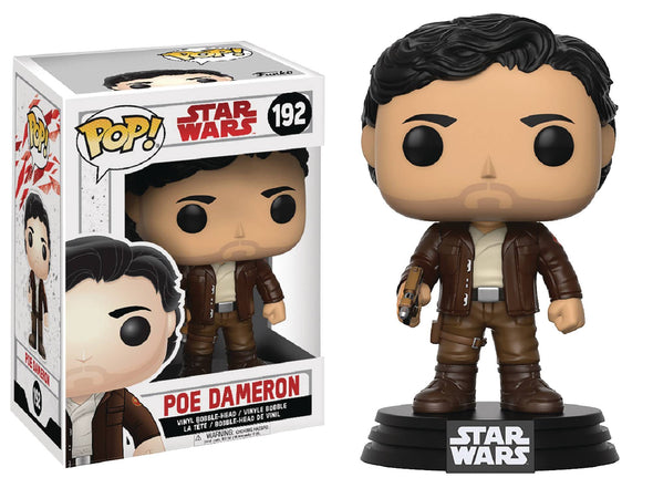 FUNKO POP STAR WARS E8 POE DAMERON VIN FIG #192*