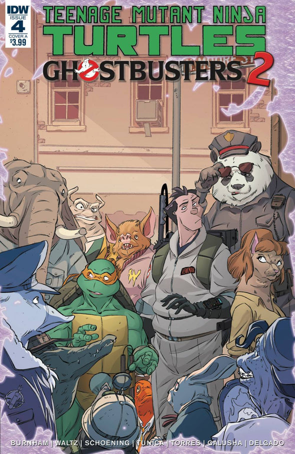 TMNT GHOSTBUSTERS II #4 CVR A SCHOENING